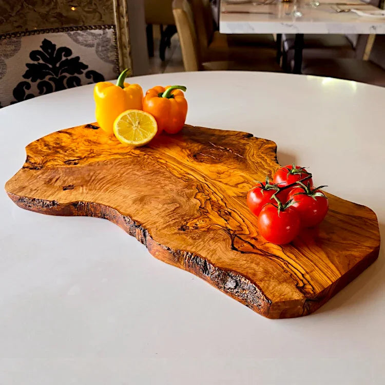 Olive wood large solid irregular shaped – handcrafted, natural design