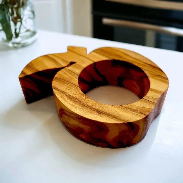 Olive wood napkin holder | various – handcrafted, natural design