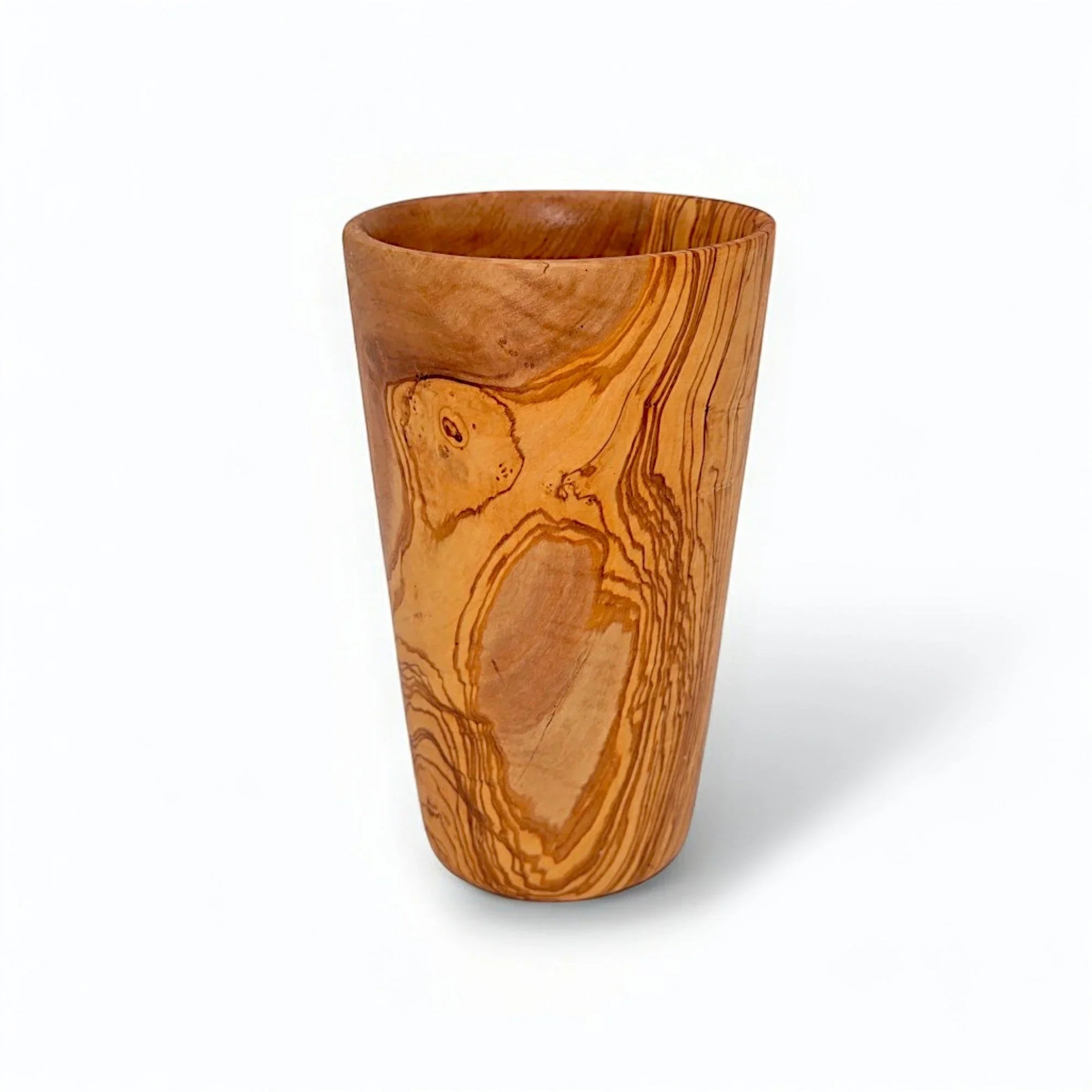 Olive wood cutlery & utensils holder – handcrafted, natural design