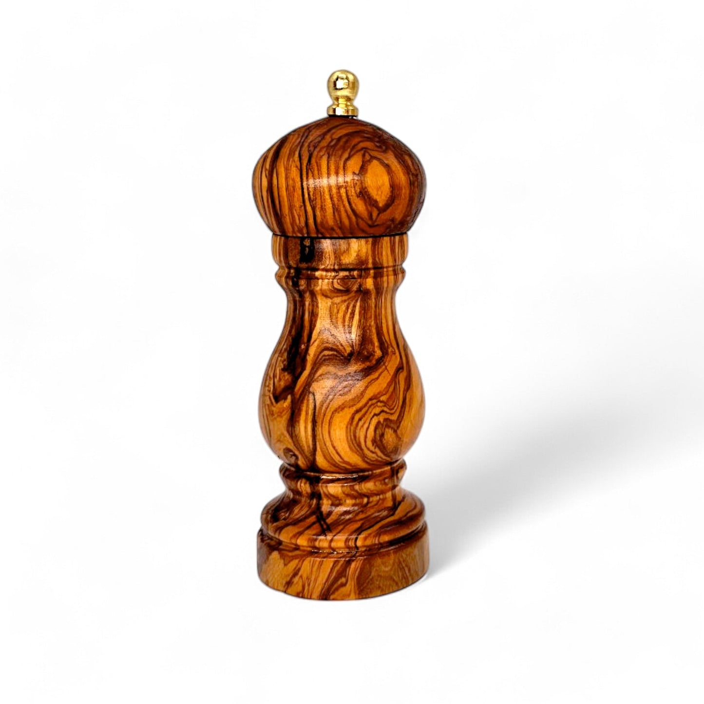 Olive Wood Salt/Pepper Mill | Wooden Spice/Herb/Coffee Grinder