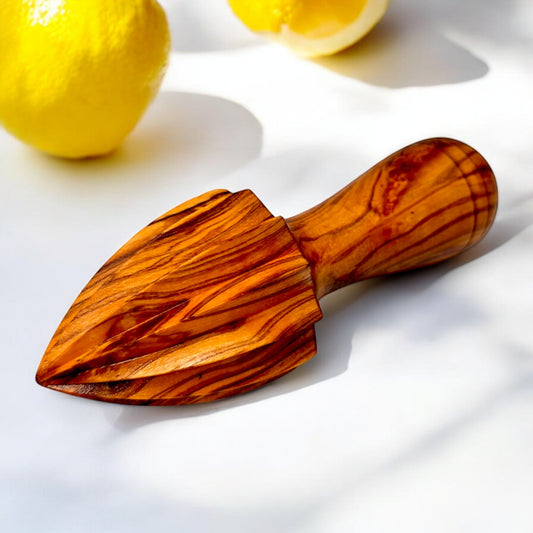 Olive Wood Hand Crafted Wooden Lemon Lime Orange Fruit Juicer | 10 cm | Kitchen Utensil Gadget