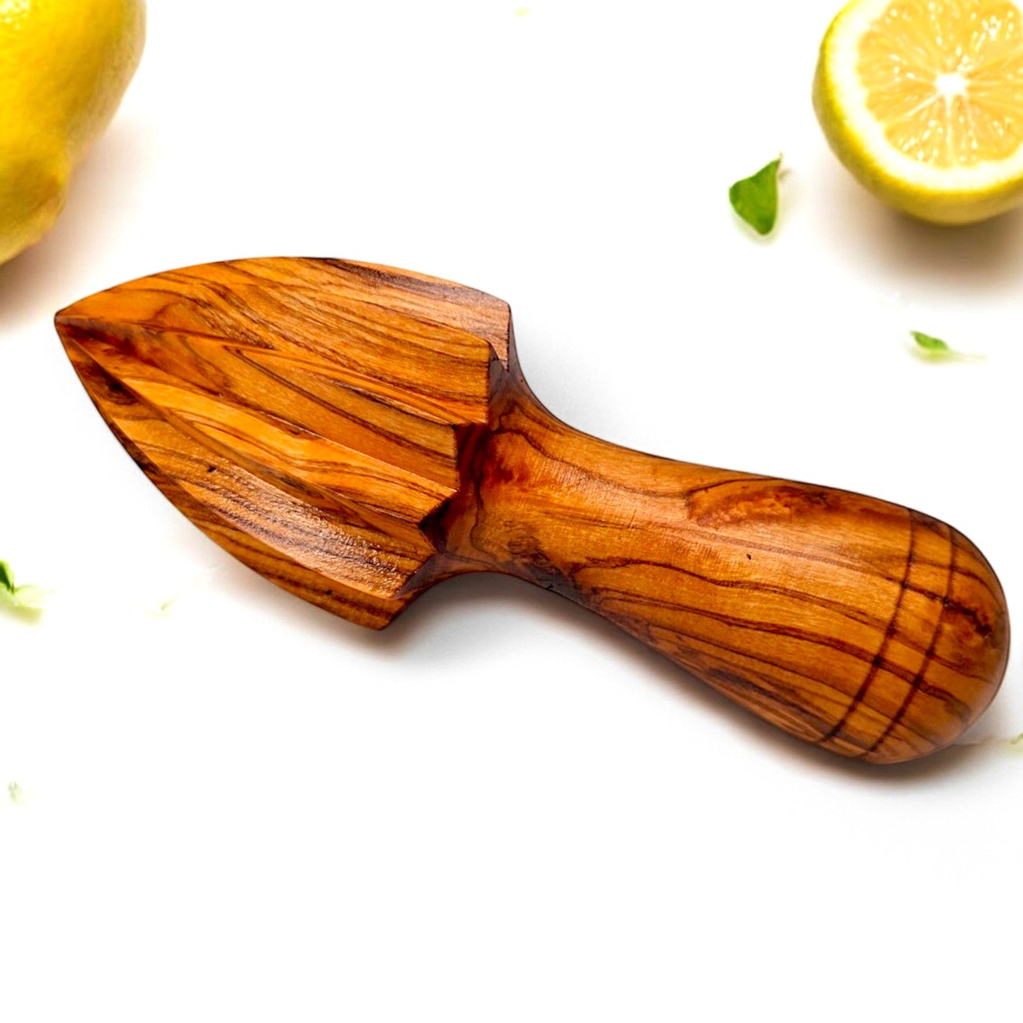 Olive Wood Hand Crafted Wooden Lemon Lime Orange Fruit Juicer | 10 cm | Kitchen Utensil Gadget