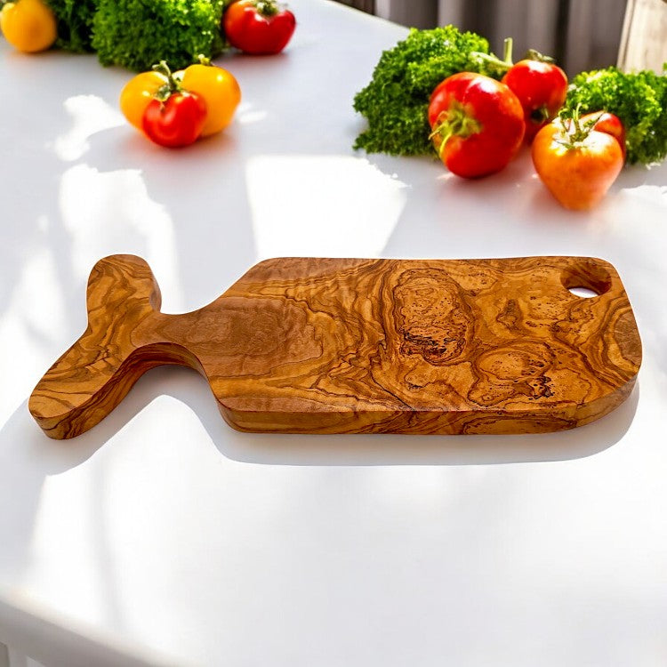 Fish Shaped Olive Wood Serving Board