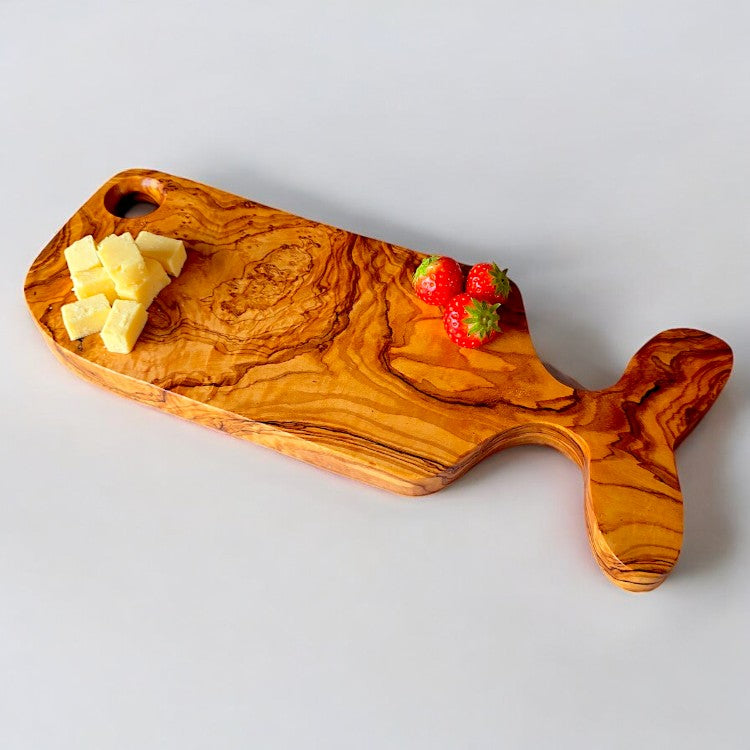 Fish Shaped Olive Wood Serving Board