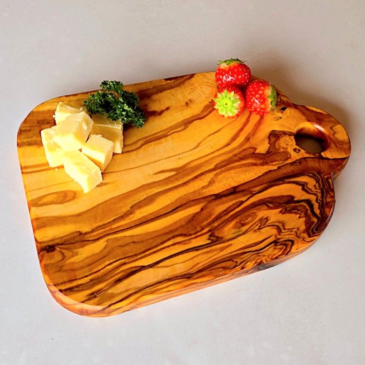 Olive Wood Cutting Board with Hanging Hole