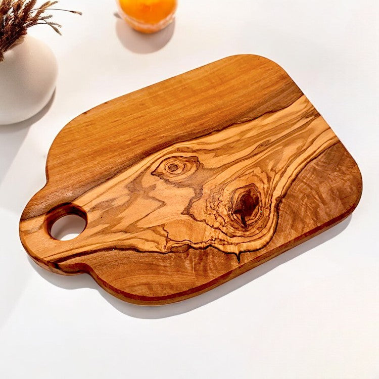 Olive Wood Cutting Board with Hanging Hole