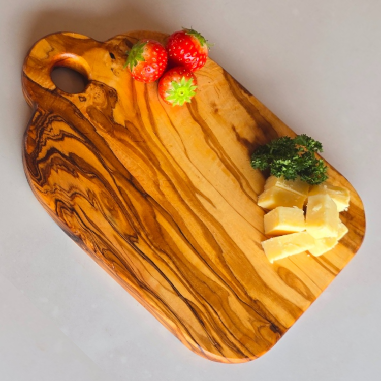 Olive Wood Cutting Board with Hanging Hole