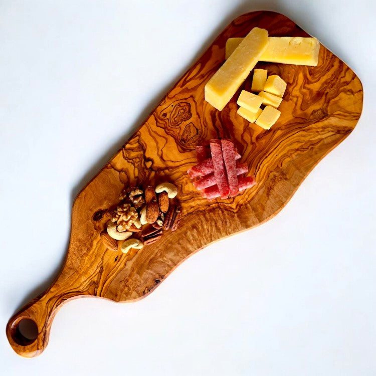 Olive Wood Cutting Board with Round Handle