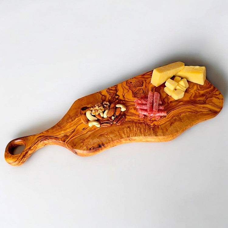 Olive Wood Cutting Board with Round Handle