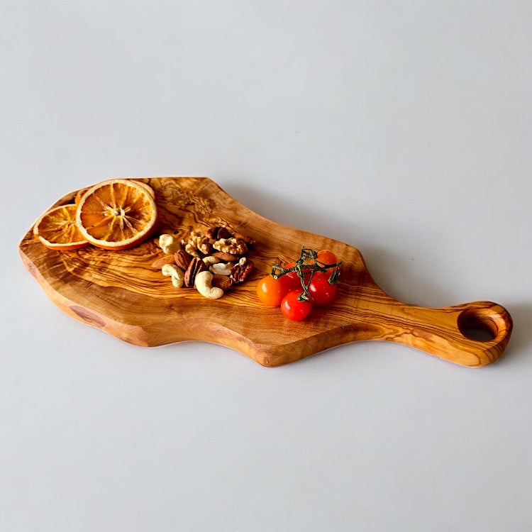 Olive Wood Cutting Board with Round Handle