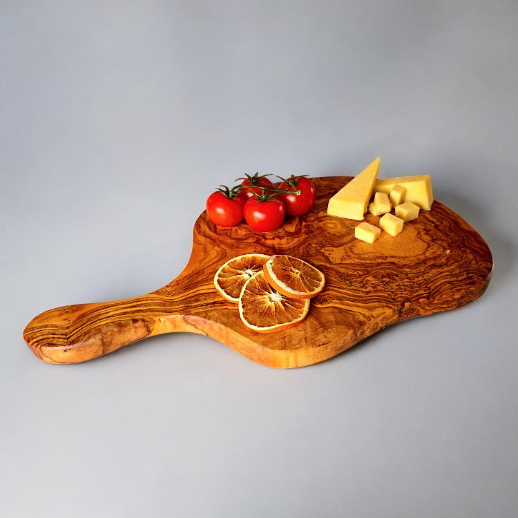 Olive Wood Large Cutting Board with Handle