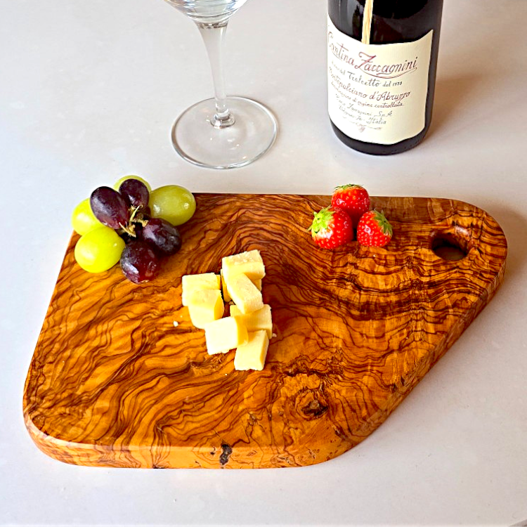 Olive Wood Cutting Board with Hole