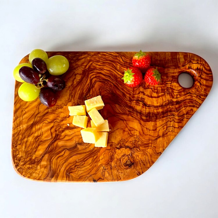 Olive Wood Cutting Board with Hole