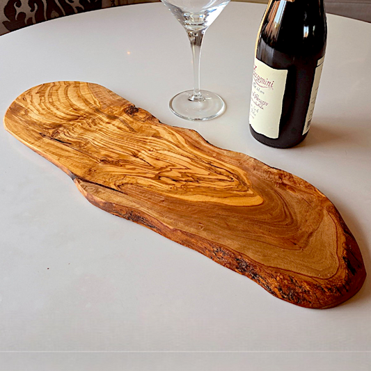 Premium Solid Olive Wood Rustic Charcuterie Cutting/Chopping Board | Various Sizes