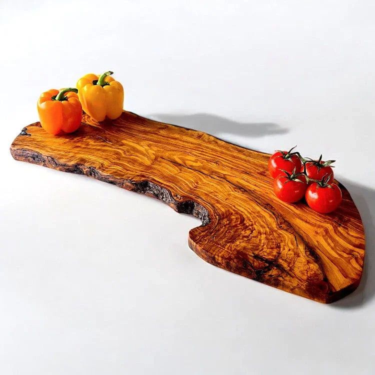 Olive wood handcrafted slim shaped rustic – handcrafted, natural design