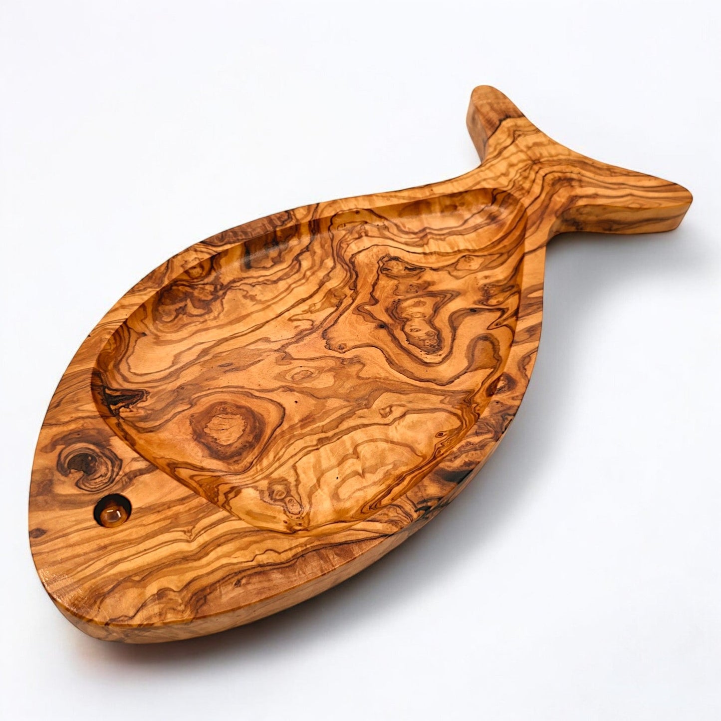 Fish Shaped Olive Wood Dish