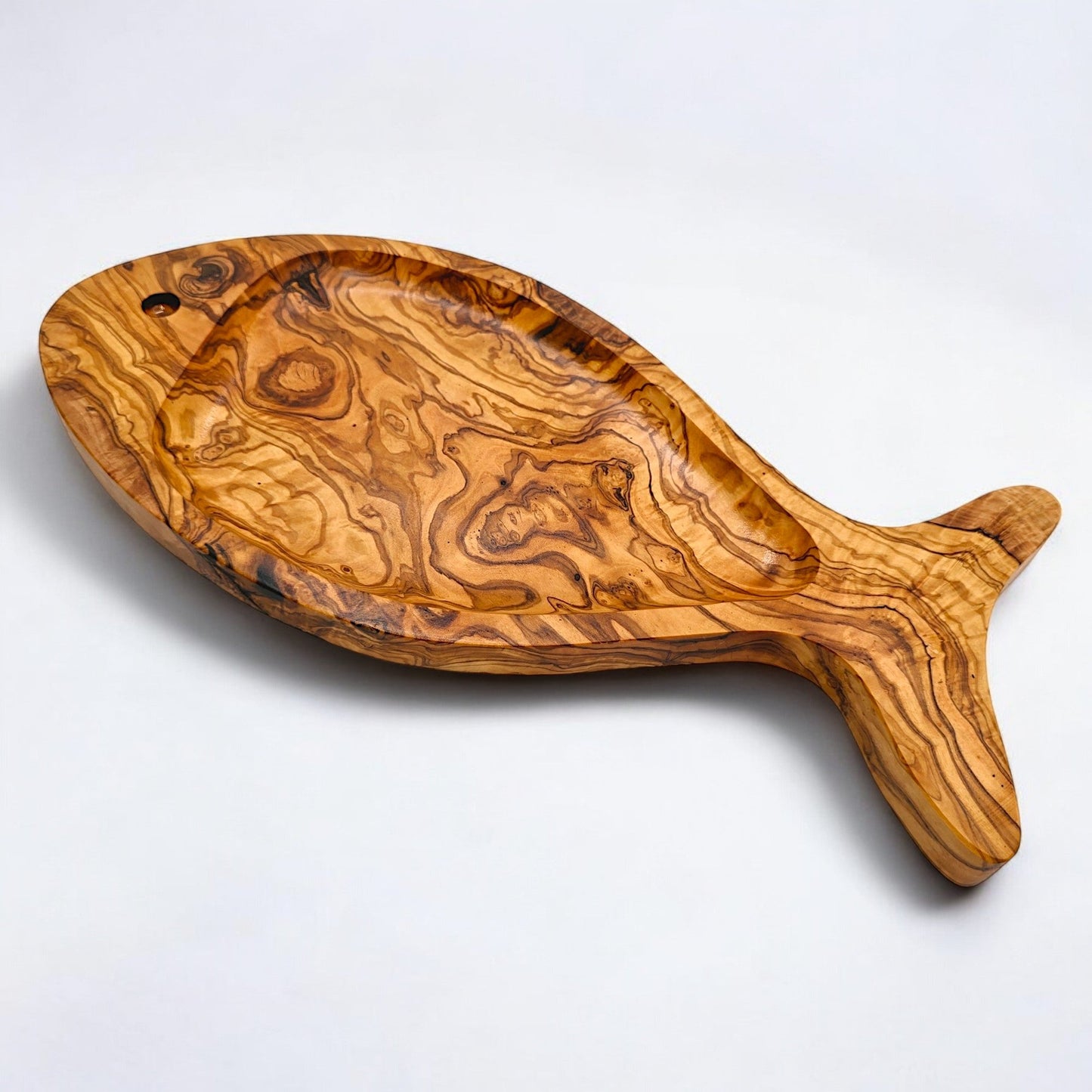 Fish Shaped Olive Wood Dish