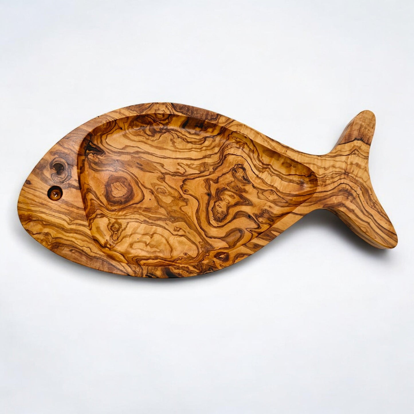 Fish Shaped Olive Wood Dish