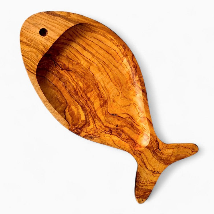 Fish Shaped Olive Wood Dish