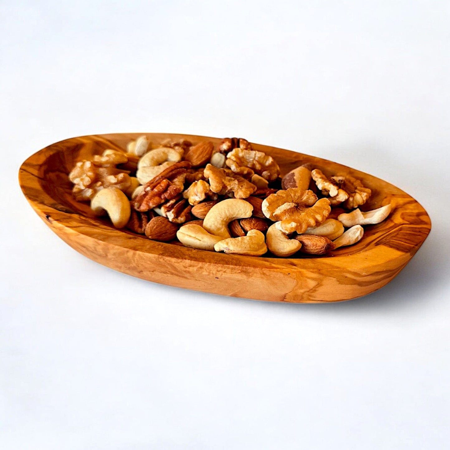 Olive Wood Small Oval Dish 10-13-16 cm