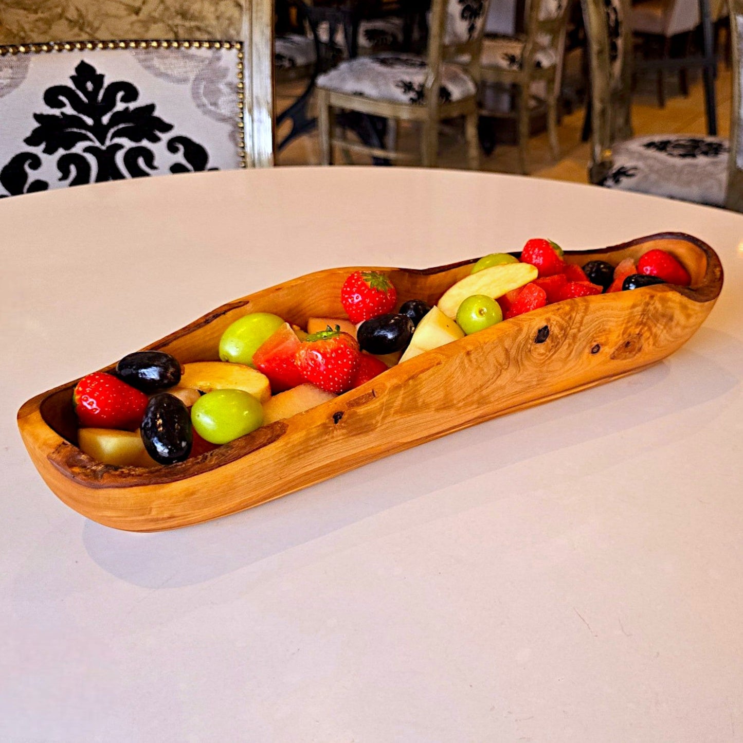 Olive Wood Rustic Serving Dish 30 cm