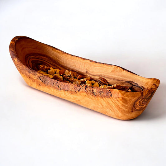 Olive Wood Rustic Serving Dish 30 cm