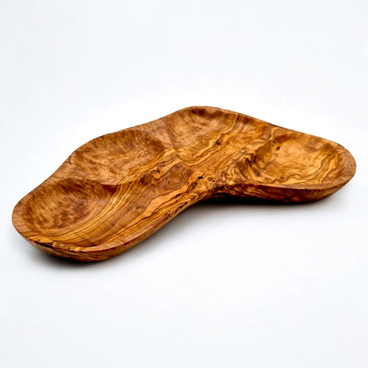 Olive Wood Tray-Nut Dish,  snacks Dish, olives Dish , cheese Dish 35 cm, Sustainably Sourced, Eco-Friendly, handmade, gift