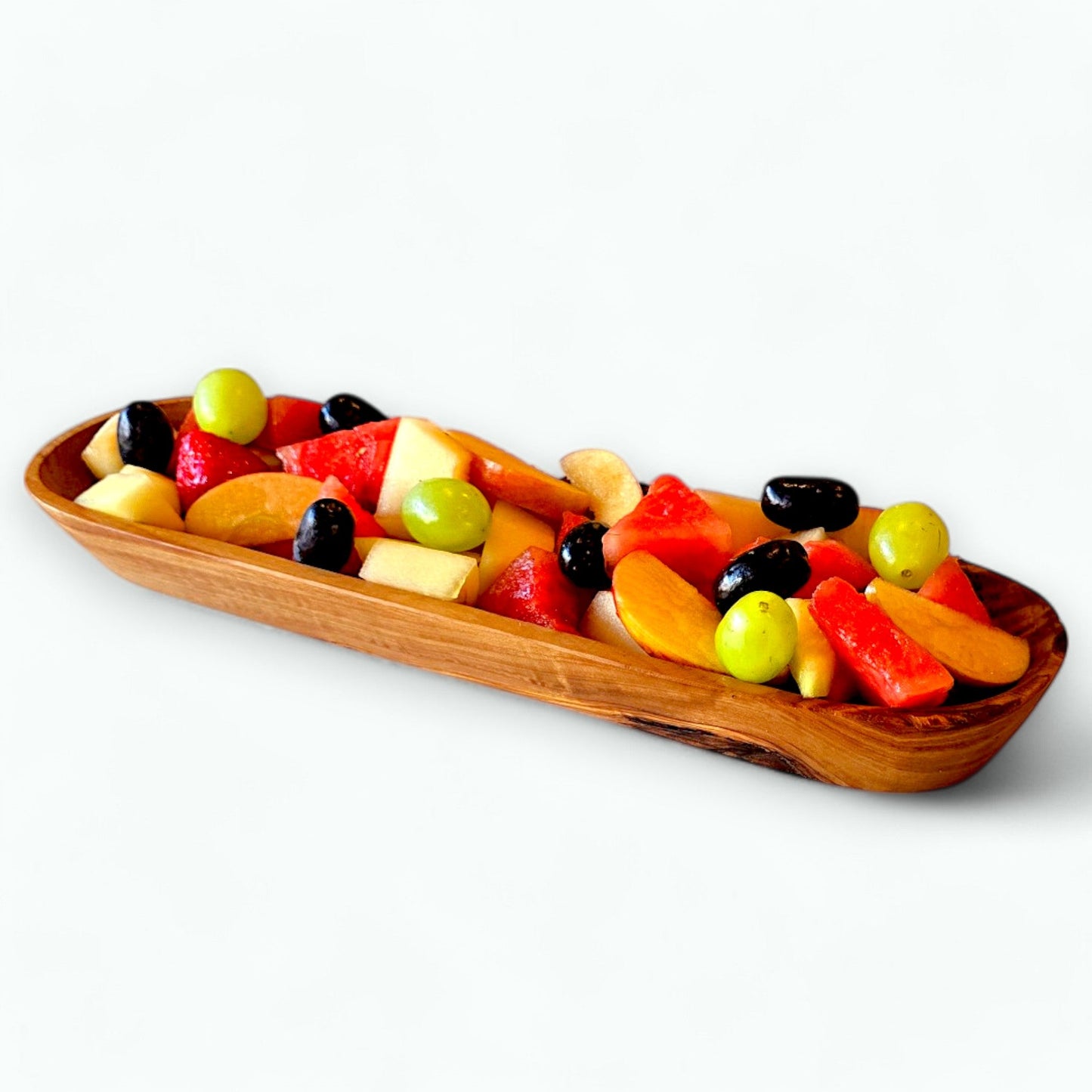 Olive Wood Handcrafted Wooden Bread / Multipurpose Food Display Tray