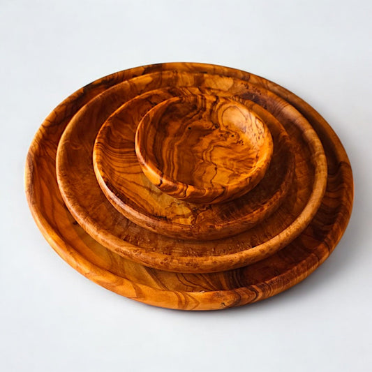 Round Wooden Plate