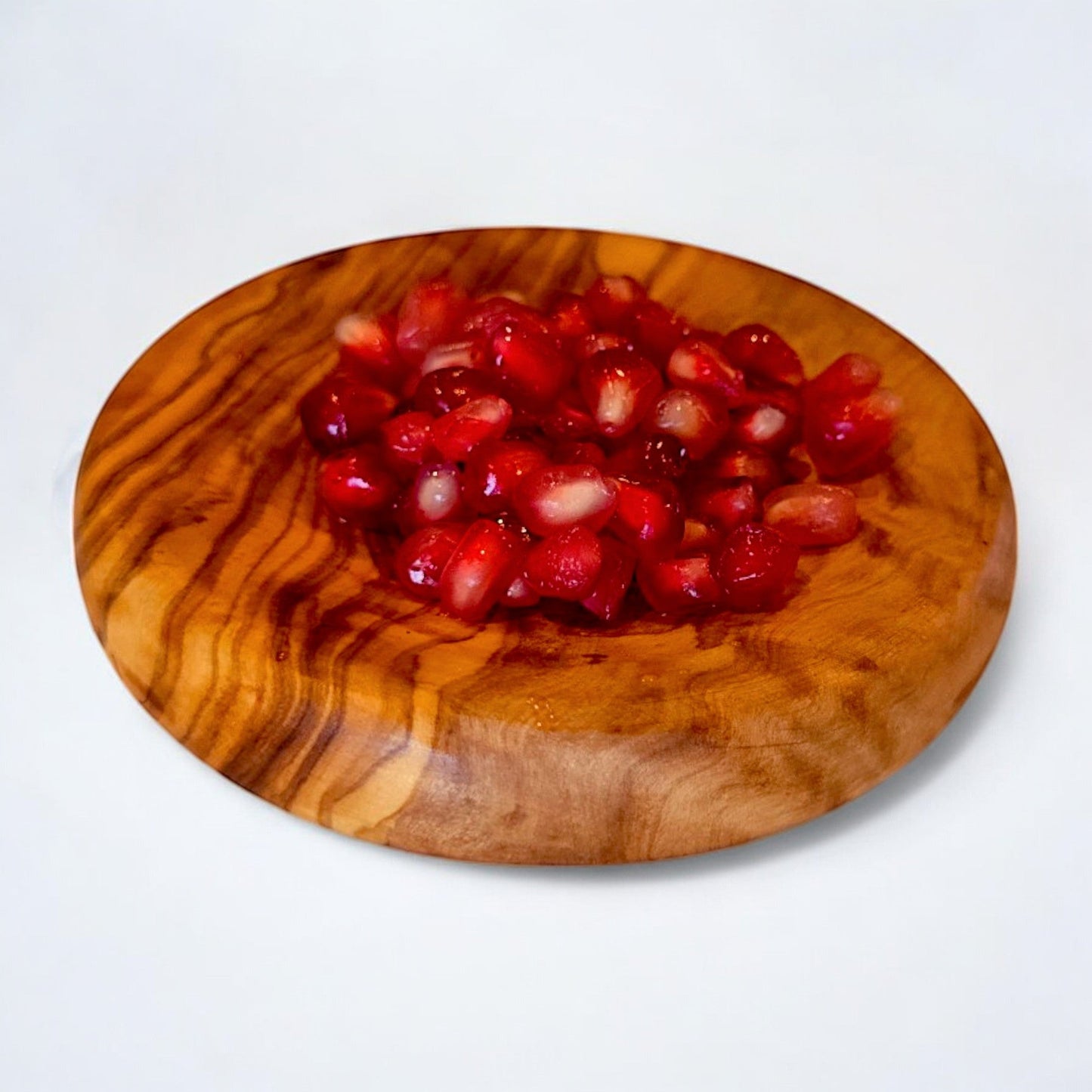 Olive Wood Set of 3 Round Wooden Plates with Round Edge, plate set, kitchen, restaurant, Sustainably Sourced, Eco-Friendly, handmade, gift