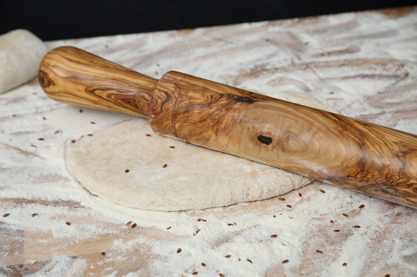 Handcrafted Olive Wood Rolling Pin | Durable Hardwood | Sustainably Sourced | Cake Baking | Various Sizes