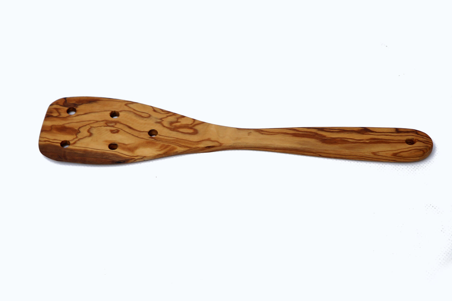 Olive Wood Spatula with Holes 30 cm, Wooden Spatula, Cookware, Kitchen Utensils, Restaurant, handmade, chef, gift