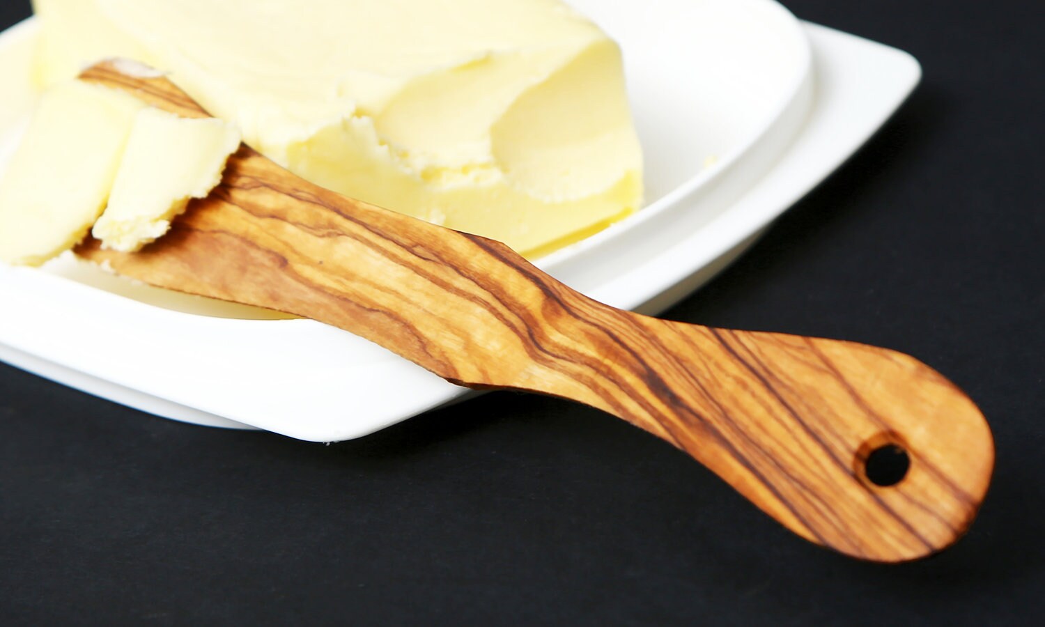 Olive Wood Wooden Butter Knife 17 cm