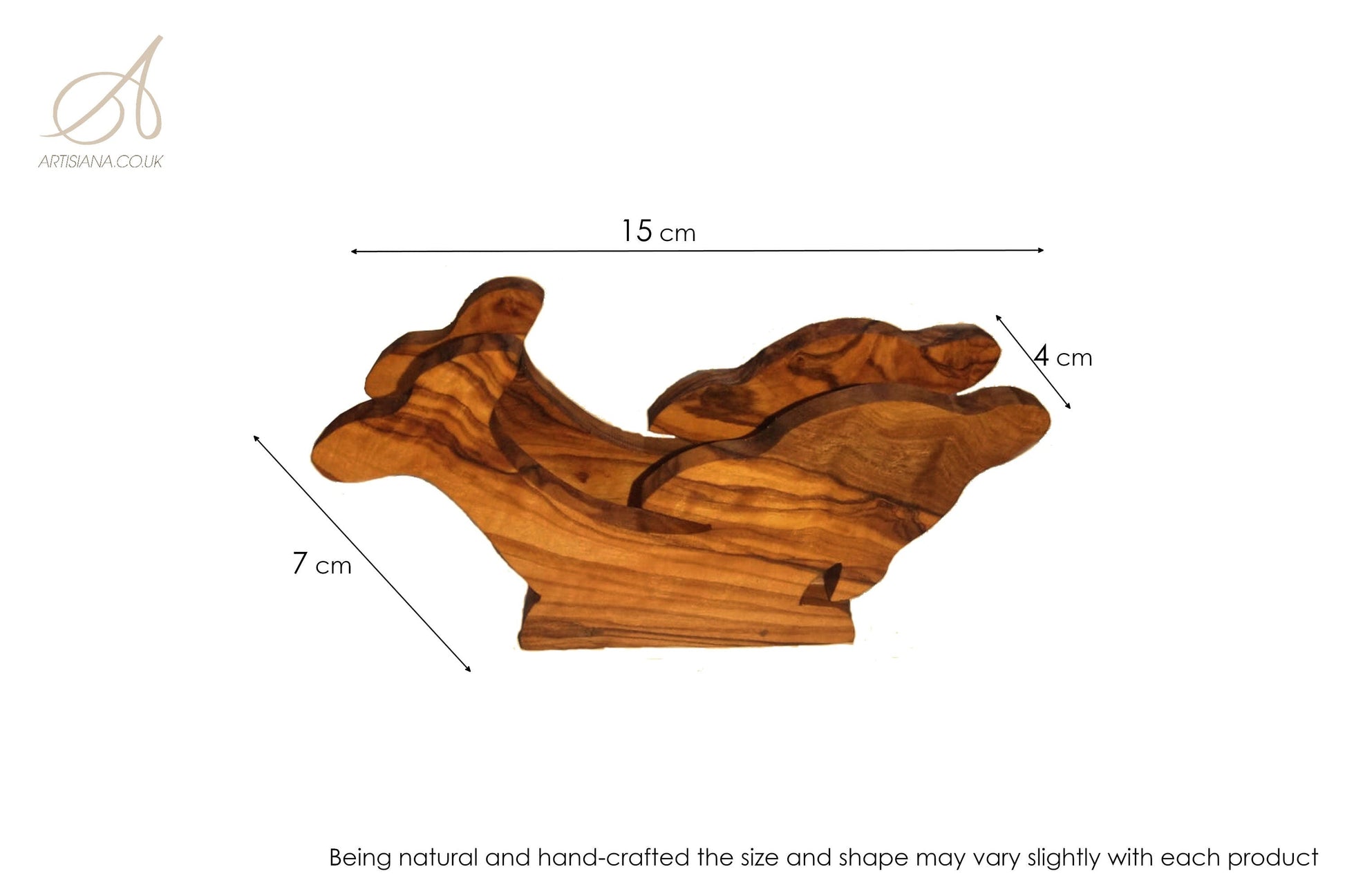 Olive Wood Fish Shaped napkin Holder