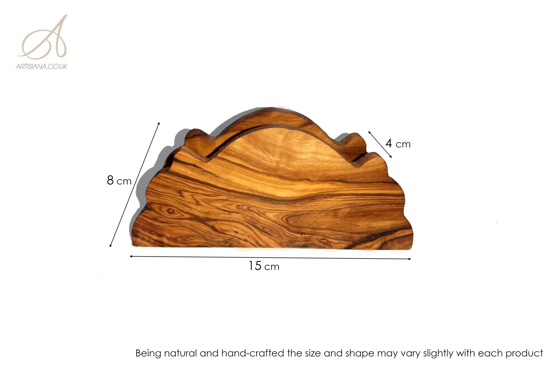 Olive Wood Classic Napkin Holder