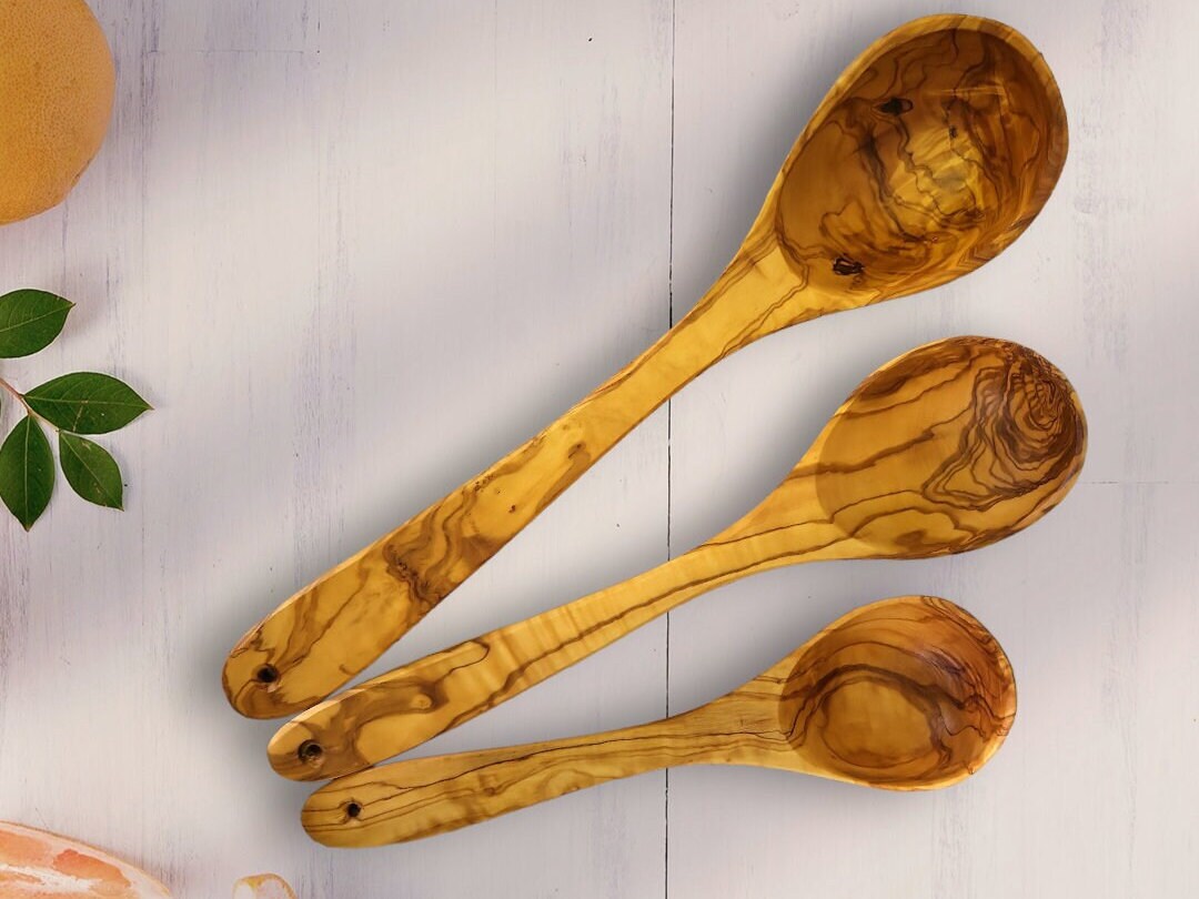 Olive Wood Wooden Ladle, soup server, cooking, kitchen utensils, kitchen,restaurant, handmade, gift, gift for chef, decor