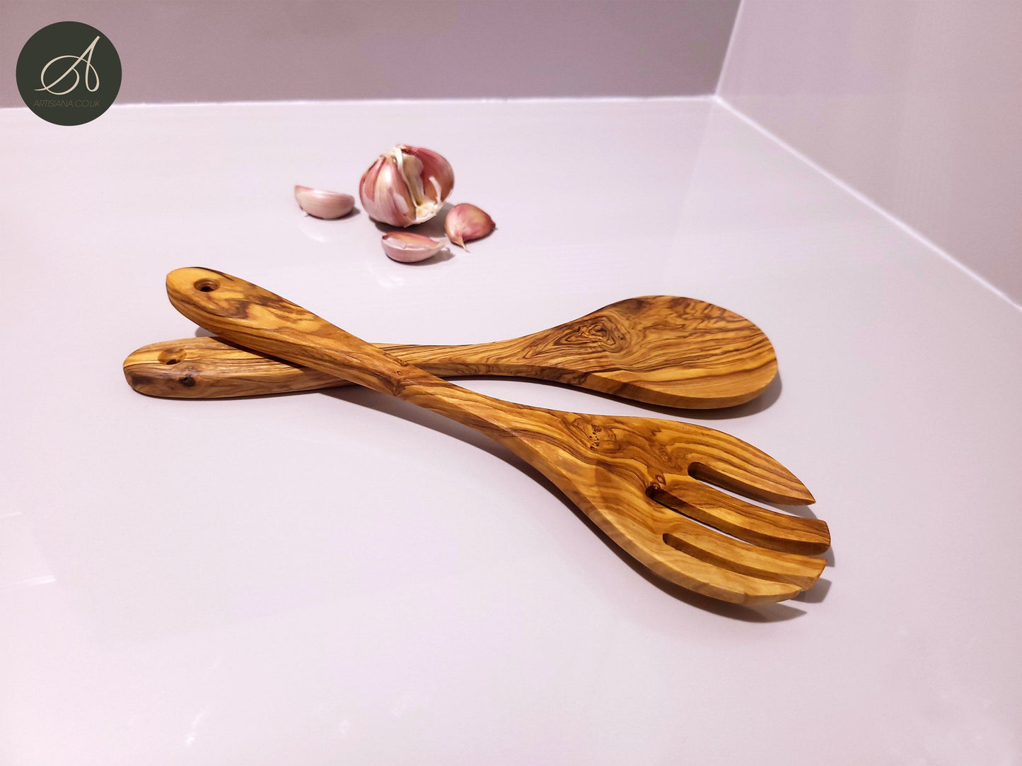 Wooden kitchen set, Round Utensil Holder, Kitchen Utensils, salad server, Ladle, spatula, restaurant, chef, gift