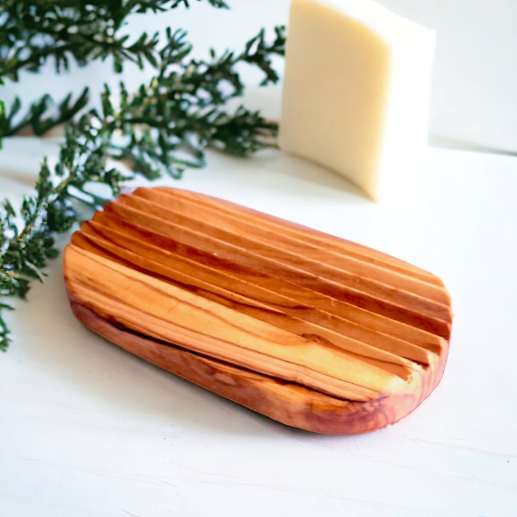 Olive Wood Soap Dish 11 cm