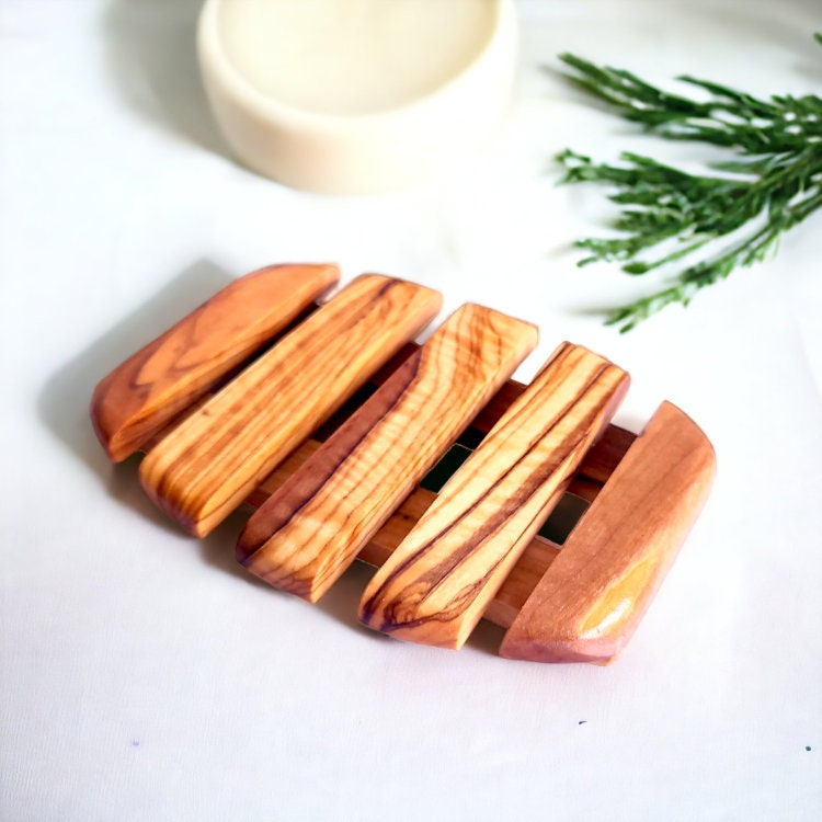 Olive Wood Soap Dish 11 cm