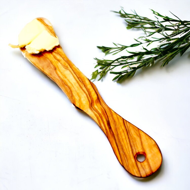 Olive Wood Wooden Butter Knife 17 cm