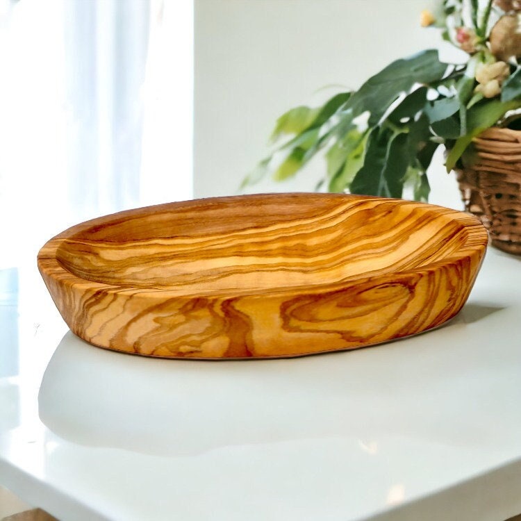 Olive Wood Small Oval Dish 10-14 cm