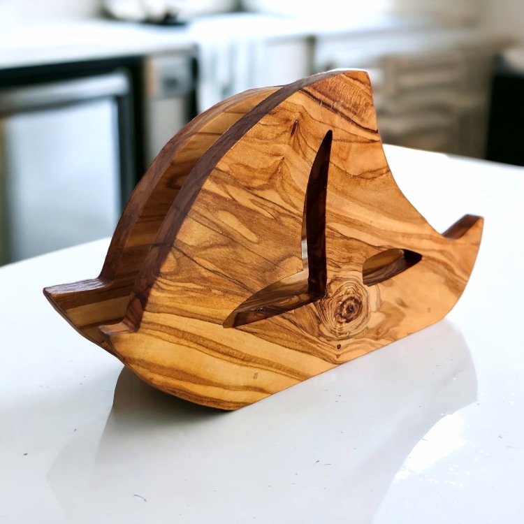 Olive Wood Classic Napkin Holder