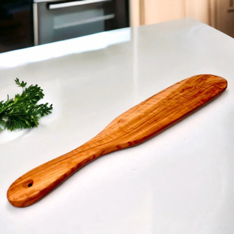 Olive wood handcrafted curved tip wooden – handcrafted, natural design