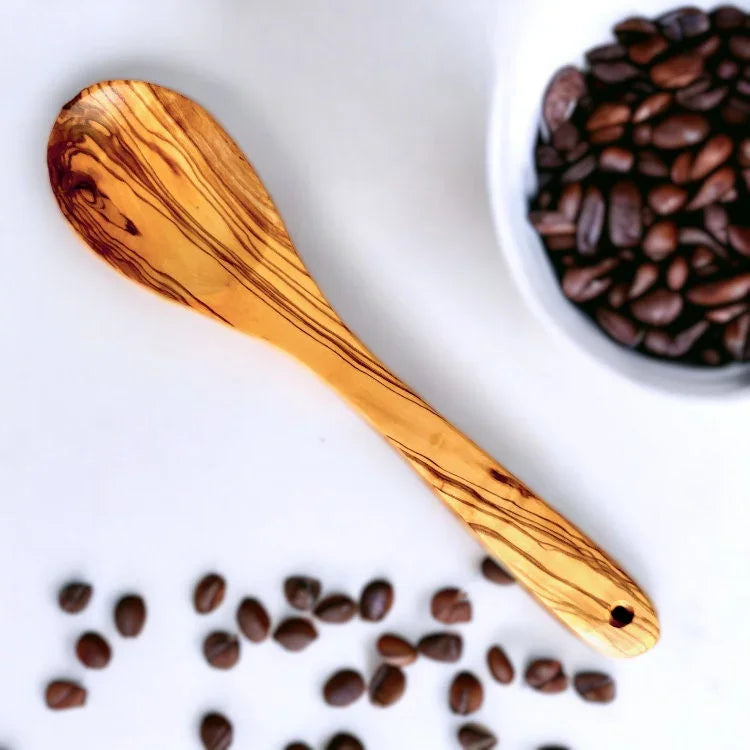 Olive wood kitchen spoon – handcrafted, natural design