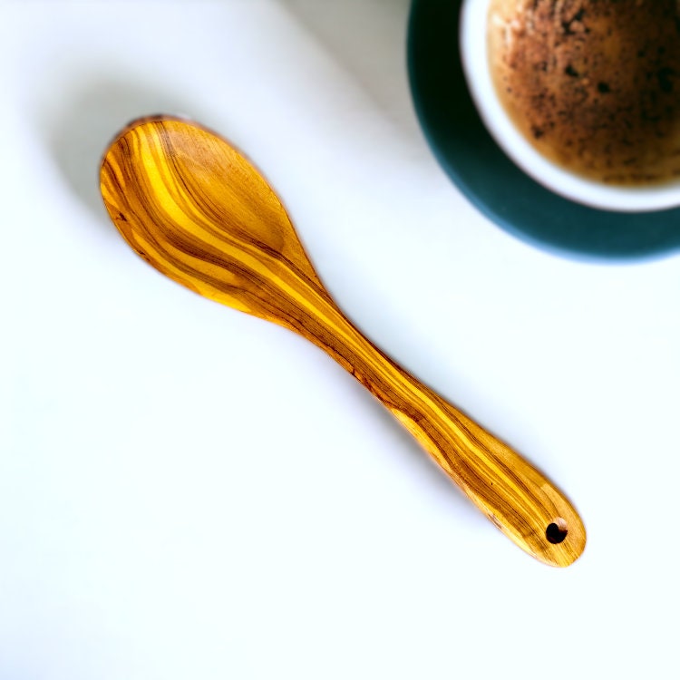 Olive Wood Tea/Coffee Small Natural Chemical Free Spoon | Various Sizes