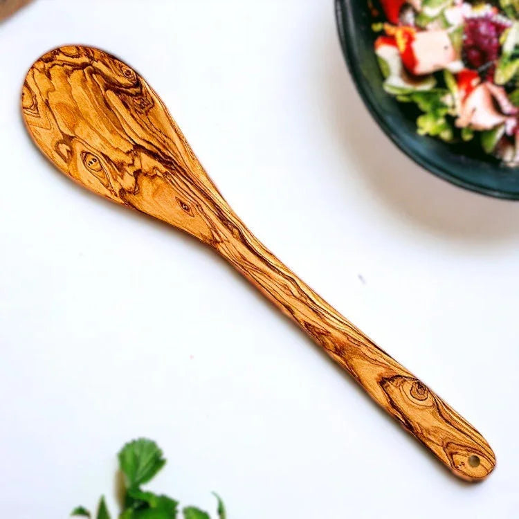 Olive wood cooking spoon, serving spoon, – handcrafted, natural design