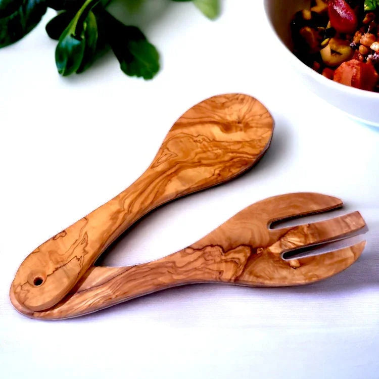 Olive wood cutlery 25 cm – handcrafted, natural design