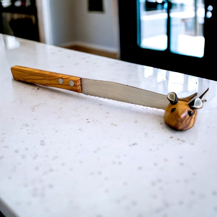 Wooden Hand Cheese Knife 21 cm