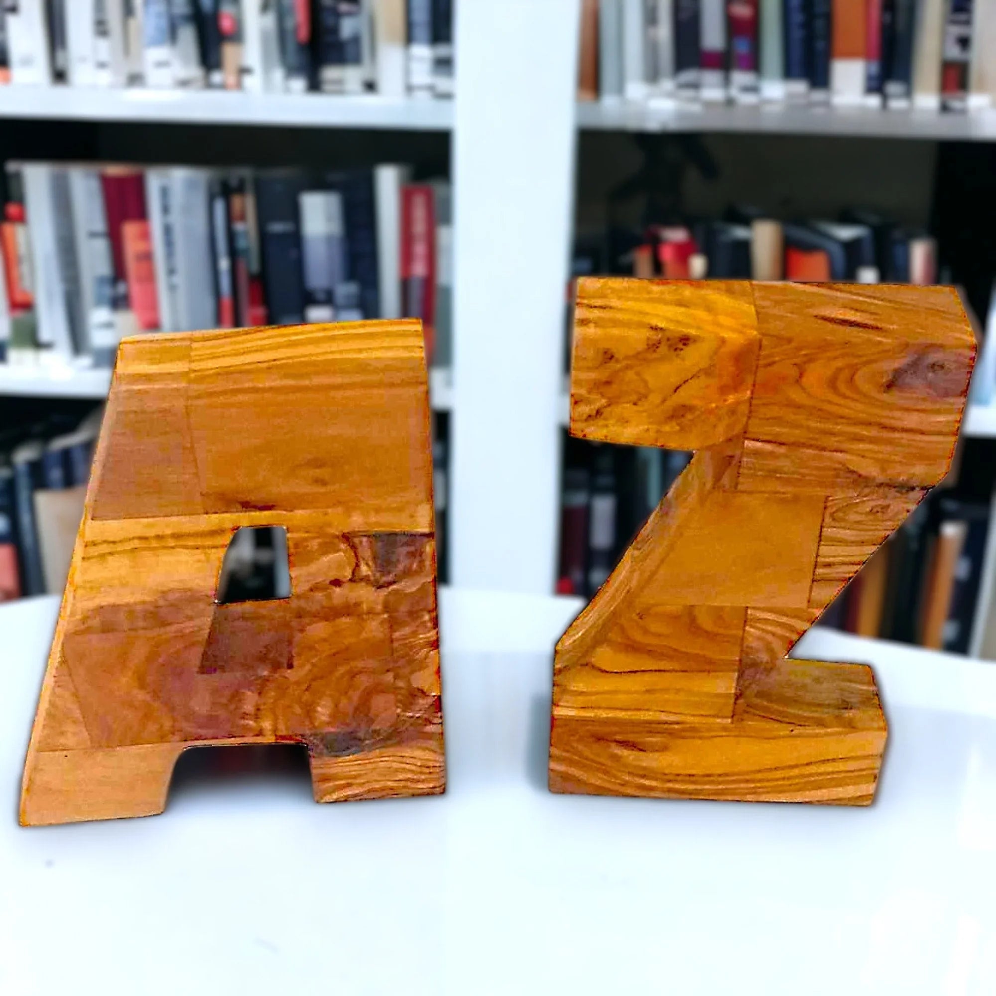 A | z bookends – handcrafted and natural design