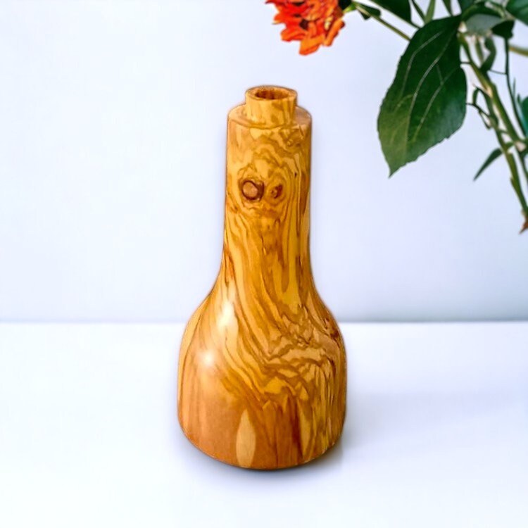 beautiful dry flower holder , wooden Vase